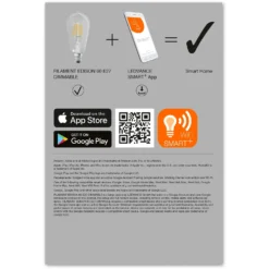 Ledvance LED-Leuchtmittel Edison Lampe Smart E27 / 6 W / 827 Lm -Lampen & Leuchten affär 618663 6