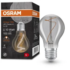 Osram LED-Leuchtmittel E27 Glühlampenform 3,4 W / Höhe 10,5 Cm / Ø 6 Cm -Lampen & Leuchten affär 618679 6