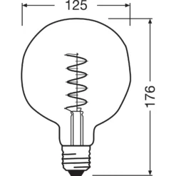 Osram LED-Leuchtmittel E27 Extrawarm 4,5 W / Höhe 17,6 Cm / Ø 12,5 Cm 8 Osram LED-Leuchtmittel E27 Extrawarm 4,5 W / Höhe 17,6 Cm / Ø 12,5 Cm -Lampen & Leuchten affär 618716 3