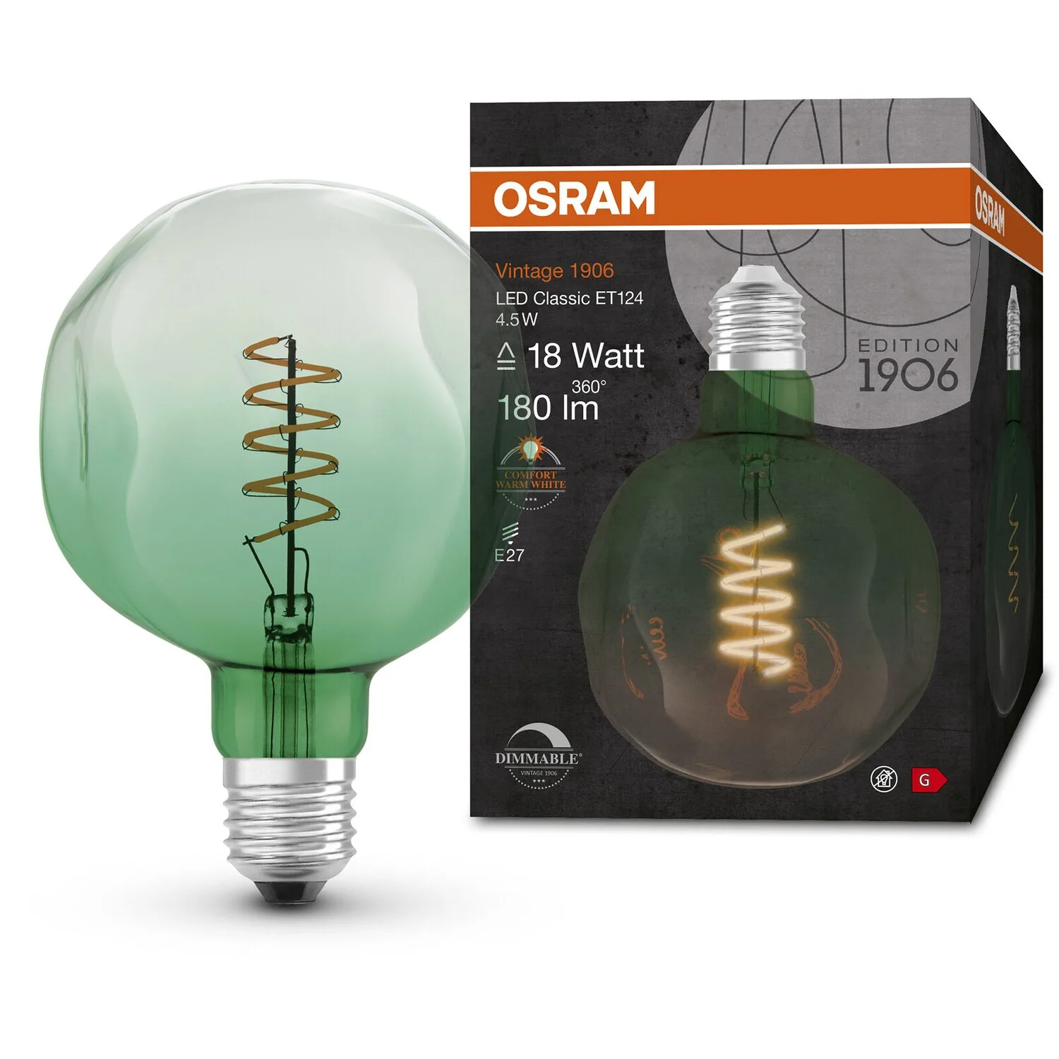 Osram LED-Leuchtmittel E27 Extrawarm 4,5 W / Höhe 17,6 Cm / Ø 12,5 Cm 6 Osram LED-Leuchtmittel E27 Extrawarm 4,5 W / Höhe 17,6 Cm / Ø 12,5 Cm – Bild 6