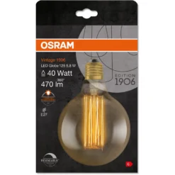Osram LED-Leuchtmittel E27 Globeform 5,8 W / Höhe 17,3 Cm / Ø 12,4 Cm -Lampen & Leuchten affär 618736 5