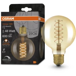 Osram LED-Leuchtmittel E27 Globeform Extrawarm 7 W / Höhe 13,8 Cm / Ø 9,5 Cm -Lampen & Leuchten affär 618737 6