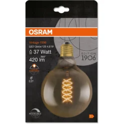 Osram LED-Leuchtmittel E27 Globeform Extrawarm 7 W / Höhe 17,3 Cm / Ø 12,4 Cm -Lampen & Leuchten affär 618741 5