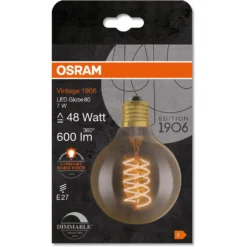 Osram LED-Leuchtmittel E27 Globeform Extrawarm 7 W / Höhe 12 Cm / Ø 8 Cm -Lampen & Leuchten affär 618748 5