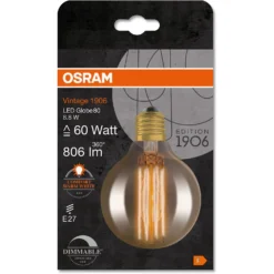 Osram LED-Leuchtmittel E27 Globeform Extrawarm 8,8 W / Höhe 12 Cm / Ø 8 Cm -Lampen & Leuchten affär 618751 5