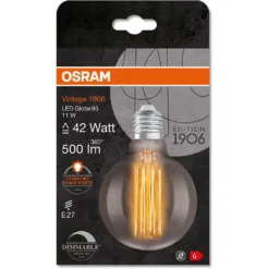 Osram LED-Leuchtmittel E27 Globeform Extrawarm 11 W / Höhe 13,8 Cm / Ø 9,5 Cm -Lampen & Leuchten affär 618756 6