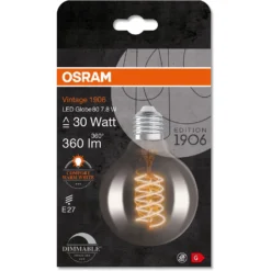 Osram LED-Leuchtmittel E27 Globeform Extrawarm 7,8 W / Höhe 12 Cm / Ø 8 Cm -Lampen & Leuchten affär 618816 5