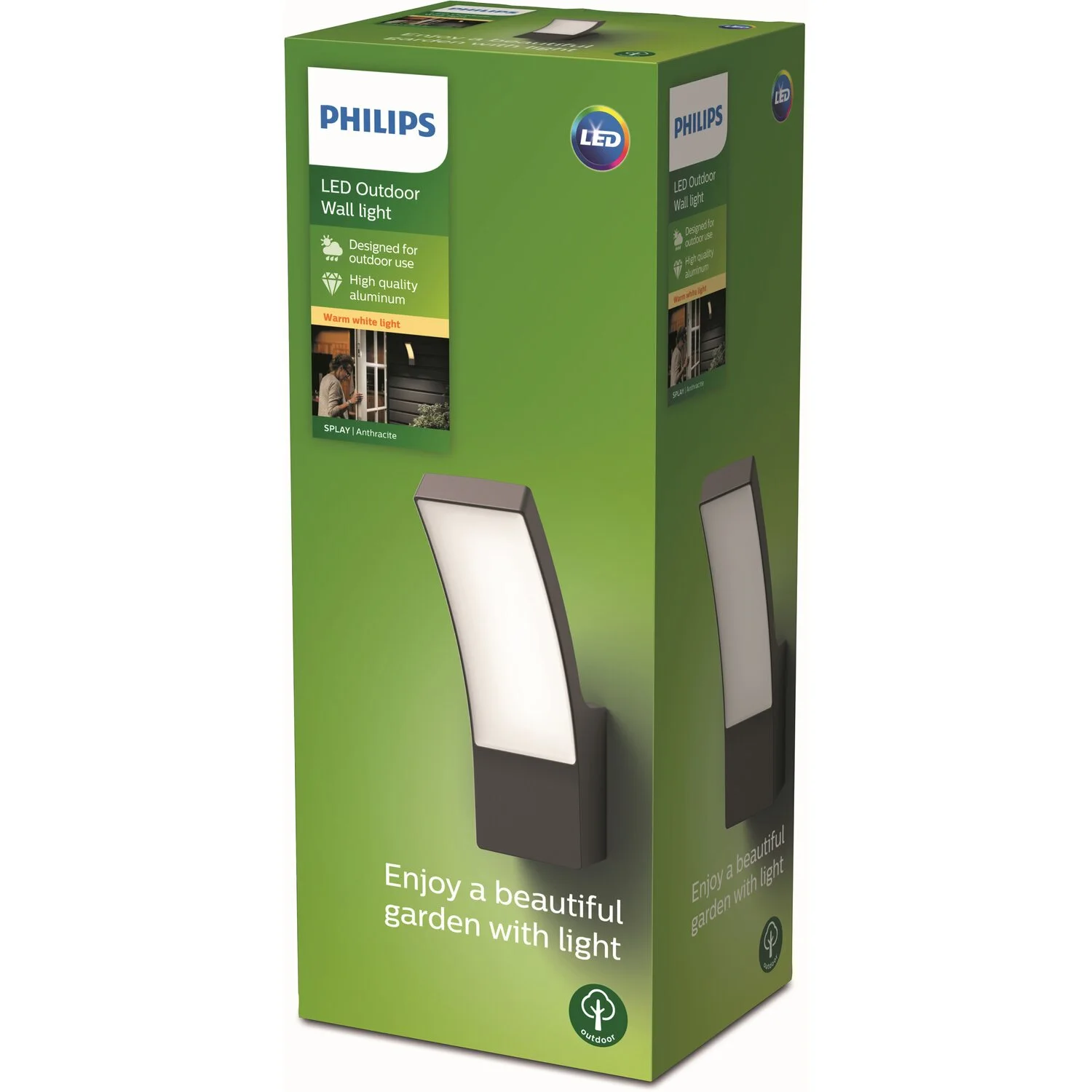 Philips Wandleuchte Splay Anthrazit 12 W / 1'100 Lm 2 Philips Wandleuchte Splay Anthrazit 12 W / 1'100 Lm – Bild 2