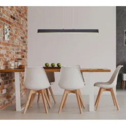 Globo LED-Pendelleuchte Verena 1-flammig Schwarz (HxBxT) 121 X 120 X 8 Cm