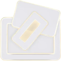 Globo LED-Deckenleuchte Kique 1-flammig Weiss (HxBxT) 6,8 X 48,5 X 49 Cm -Lampen & Leuchten affär 624886 5