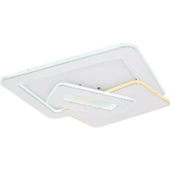 Globo LED-Deckenleuchte Kique 1-flammig Weiss (HxBxT) 6,8 X 48,5 X 49 Cm -Lampen & Leuchten affär 624886 9