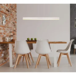 Globo LED-Pendelleuchte Verena 1-flammig Nickel (HxBxT) 121 X 120 X 8 Cm