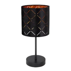 Globo Tischleuchte Sunna 1-flammig Schwarz Ø 15 Cm / Höhe 35 Cm 10 Globo Tischleuchte Sunna 1-flammig Schwarz Ø 15 Cm / Höhe 35 Cm -Lampen & Leuchten affär 624908 2