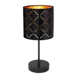 Globo Tischleuchte Sunna 1-flammig Schwarz Ø 15 Cm / Höhe 35 Cm 9 Globo Tischleuchte Sunna 1-flammig Schwarz Ø 15 Cm / Höhe 35 Cm -Lampen & Leuchten affär 624908 3