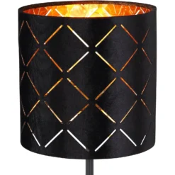 Globo Tischleuchte Sunna 1-flammig Schwarz Ø 15 Cm / Höhe 35 Cm 12 Globo Tischleuchte Sunna 1-flammig Schwarz Ø 15 Cm / Höhe 35 Cm -Lampen & Leuchten affär 624908 7