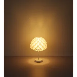 Globo Tischleuchte E14 Metall Weiss Ø 26 Cm / Höhe 35 Cm -Lampen & Leuchten affär 625389 3