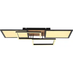 Globo Deckenleuchte Denis Metall Schwarz 28 X 70 Cm 36 W / 2'200 Lm 24 Globo Deckenleuchte Denis Metall Schwarz 28 X 70 Cm 36 W / 2'200 Lm -Lampen & Leuchten affär 626137 3