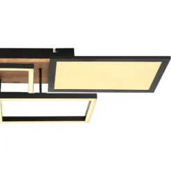 Globo Deckenleuchte Denis Metall Schwarz 28 X 70 Cm 36 W / 2'200 Lm 29 Globo Deckenleuchte Denis Metall Schwarz 28 X 70 Cm 36 W / 2'200 Lm -Lampen & Leuchten affär 626137 9