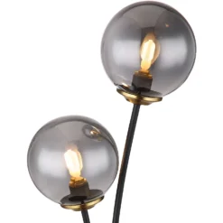 Globo Tischleuchte G9 Metall Schwarz Matt 15 X 19 Cm / Höhe 48 Cm -Lampen & Leuchten affär 626399 8