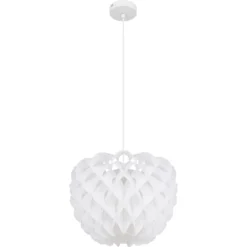 Globo Hängeleuchte E27 Metall Weiss Mit Kunststoff Ø 37 Cm / Höhe 120 Cm 17 Globo Hängeleuchte E27 Metall Weiss Mit Kunststoff Ø 37 Cm / Höhe 120 Cm -Lampen & Leuchten affär 626664 1