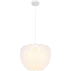 Globo Hängeleuchte E27 Metall Weiss Mit Kunststoff Ø 37 Cm / Höhe 120 Cm 16 Globo Hängeleuchte E27 Metall Weiss Mit Kunststoff Ø 37 Cm / Höhe 120 Cm -Lampen & Leuchten affär 626664 2