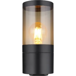 Globo Aussenleuchte E27 Edelstahl Schwarz Matt 24 X 10 Cm -Lampen & Leuchten affär 627498 5