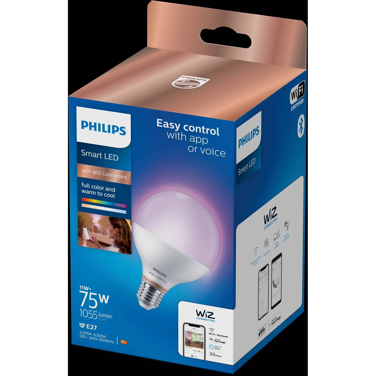 Philips Smart-LED Globe Tunable White And Color Dimmbar E27 / 75 W / 1'055 Lm 6 Philips Smart-LED Globe Tunable White And Color Dimmbar E27 / 75 W / 1'055 Lm – Bild 6