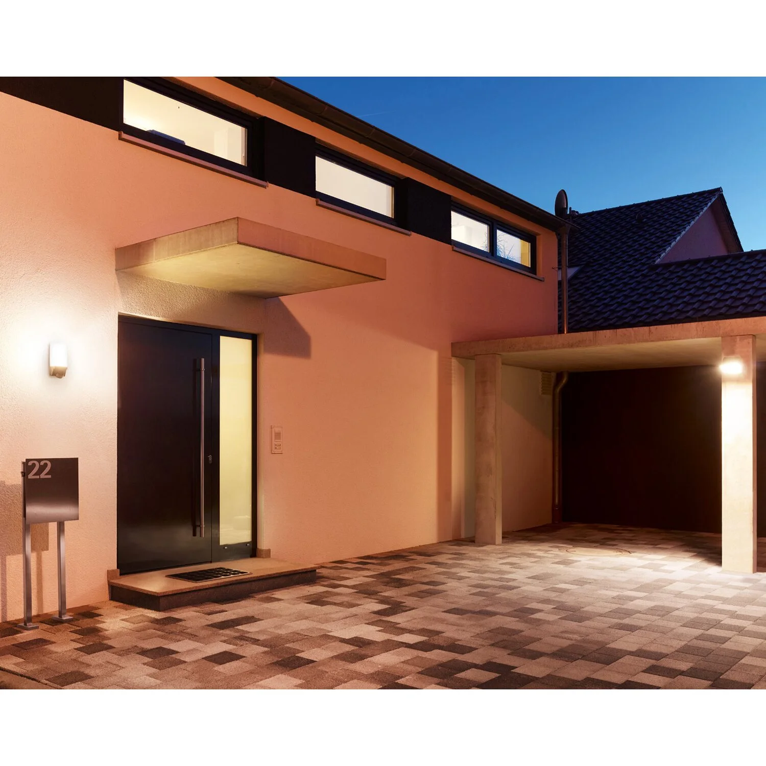 Steinel Aussenwandleuchte L 1 Mit Bewegungsmelder Weiss 25,5 X 11 Cm / 60 W 5 Steinel Aussenwandleuchte L 1 Mit Bewegungsmelder Weiss 25,5 X 11 Cm / 60 W – Bild 5