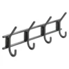 Hettich Garderobenleiste Anthrazit 4 Haken