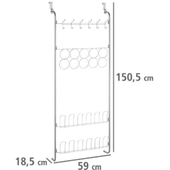 Wenko Tür-Organizer Chrom Glänzend (HxBxT) 150,5 X 59 X 18,5 Cm -Lampen & Leuchten affär 656955 8