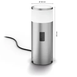 Philips Hue LED-Sockelleuchte Erweiterung White & Color Ambiance Calla Silber 13 Philips Hue LED-Sockelleuchte Erweiterung White & Color Ambiance Calla Silber -Lampen & Leuchten affär 735701 2