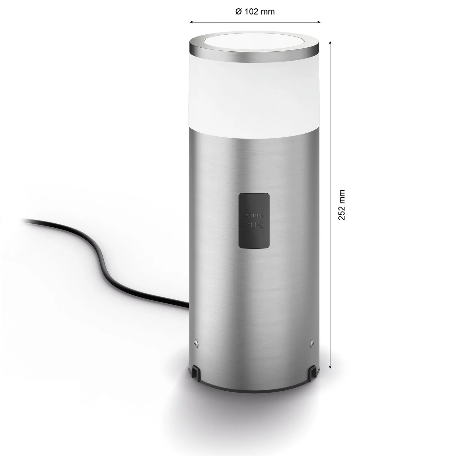 Philips Hue LED-Sockelleuchte Erweiterung White & Color Ambiance Calla Silber 4 Philips Hue LED-Sockelleuchte Erweiterung White & Color Ambiance Calla Silber – Bild 4