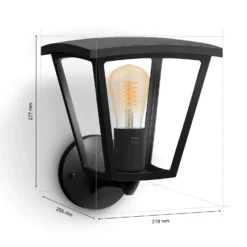 Philips Hue White LED-Wandleuchte Inara E27 Schwarz 550 Lm -Lampen & Leuchten affär 735713 2