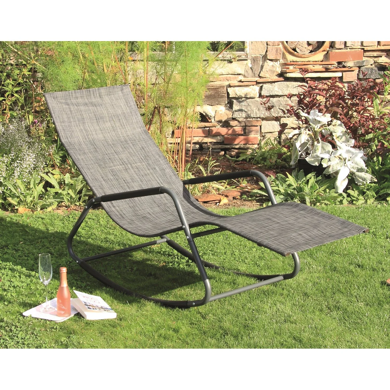 Acamp Schaukelliege Rockstar Anthrazit / Smoke (HxBxT) 81 X 57 X 143 Cm 5 Acamp Schaukelliege Rockstar Anthrazit / Smoke (HxBxT) 81 X 57 X 143 Cm – Bild 5