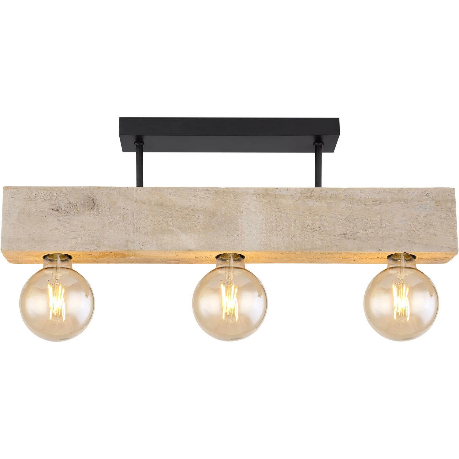 Globo Deckenleuchte Adalie E27 Metall Schwarz Mit Holz 6 X 60 Cm / Höhe 19 Cm 10 Globo Deckenleuchte Adalie E27 Metall Schwarz Mit Holz 6 X 60 Cm / Höhe 19 Cm – Bild 10