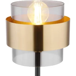 Globo Tischleuchte Milley Metall Schwarz Matt Ø 18 Cm / Höhe 47 Cm -Lampen & Leuchten affär 756515 4