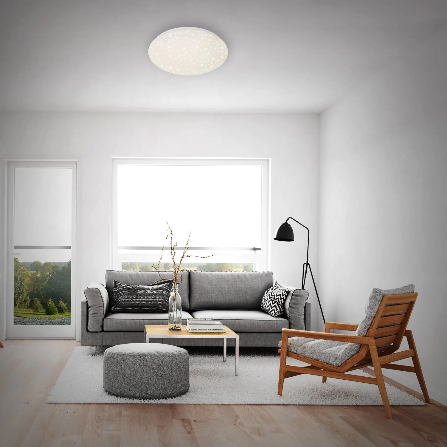 Briloner LED Sternenhimmel-Deckenleuchte Weiss Ø 39 Cm 4 Briloner LED Sternenhimmel-Deckenleuchte Weiss Ø 39 Cm – Bild 4