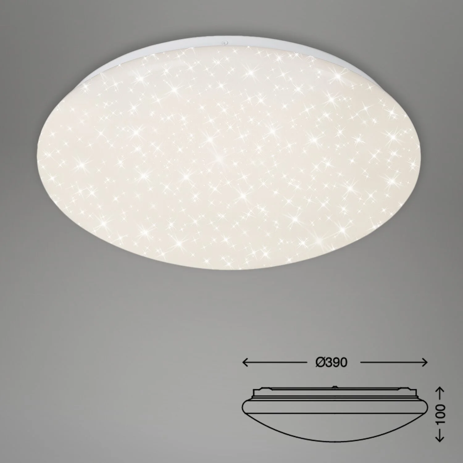 Briloner LED Sternenhimmel-Deckenleuchte Weiss Ø 39 Cm 9 Briloner LED Sternenhimmel-Deckenleuchte Weiss Ø 39 Cm – Bild 9