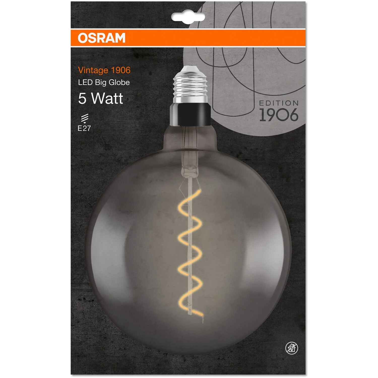 Osram LED-Leuchtmittel 1906 Globeform Filament E27 Warmweiss 16W 110lm Smoke 5 Osram LED-Leuchtmittel 1906 Globeform Filament E27 Warmweiss 16W 110lm Smoke – Bild 5
