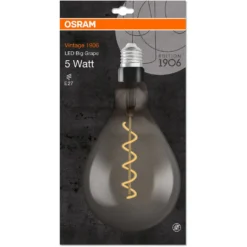 Osram LED-Leuchtmittel 1906 Globeform Filament E27 Warmweiss 16W 110lm Smoke 9 Osram LED-Leuchtmittel 1906 Globeform Filament E27 Warmweiss 16W 110lm Smoke -Lampen & Leuchten affär 790196 2