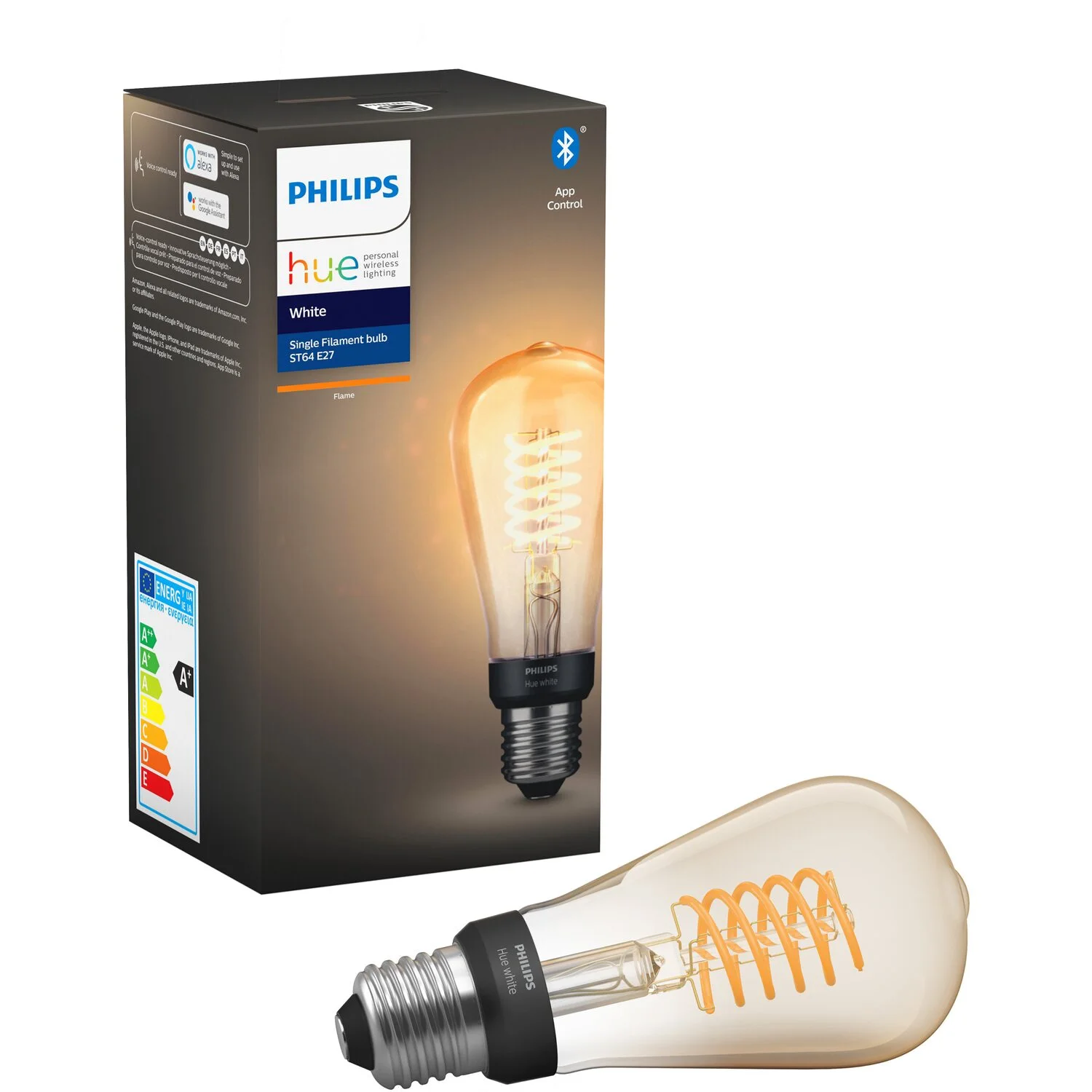 Philips Hue White LED-Leuchtmittel Edison E27 Filament Klar 3 Philips Hue White LED-Leuchtmittel Edison E27 Filament Klar – Bild 3