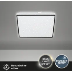 Brilo LED-Deckenleuchte Lino Schwarz 270 X 270 Mm / 1 X LED / 15 W -Lampen & Leuchten affär 836479 5