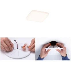 Paulmann LED-Einbaupanel Veluna VariFit Satin Eckig 75 X 75 Mm / 4,5 W / 3'000 K -Lampen & Leuchten affär 845742 3