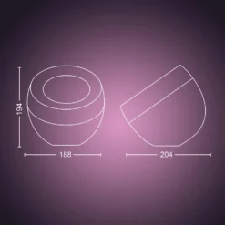 Philips Hue White & Color Ambiance Tischleuchte Iris Weiss 570 Lm -Lampen & Leuchten affär 846286 8