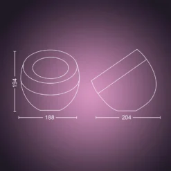 Philips Hue LED-Tischleuchte Iris Schwarz 570 Lm / 8,1 W -Lampen & Leuchten affär 846370 5