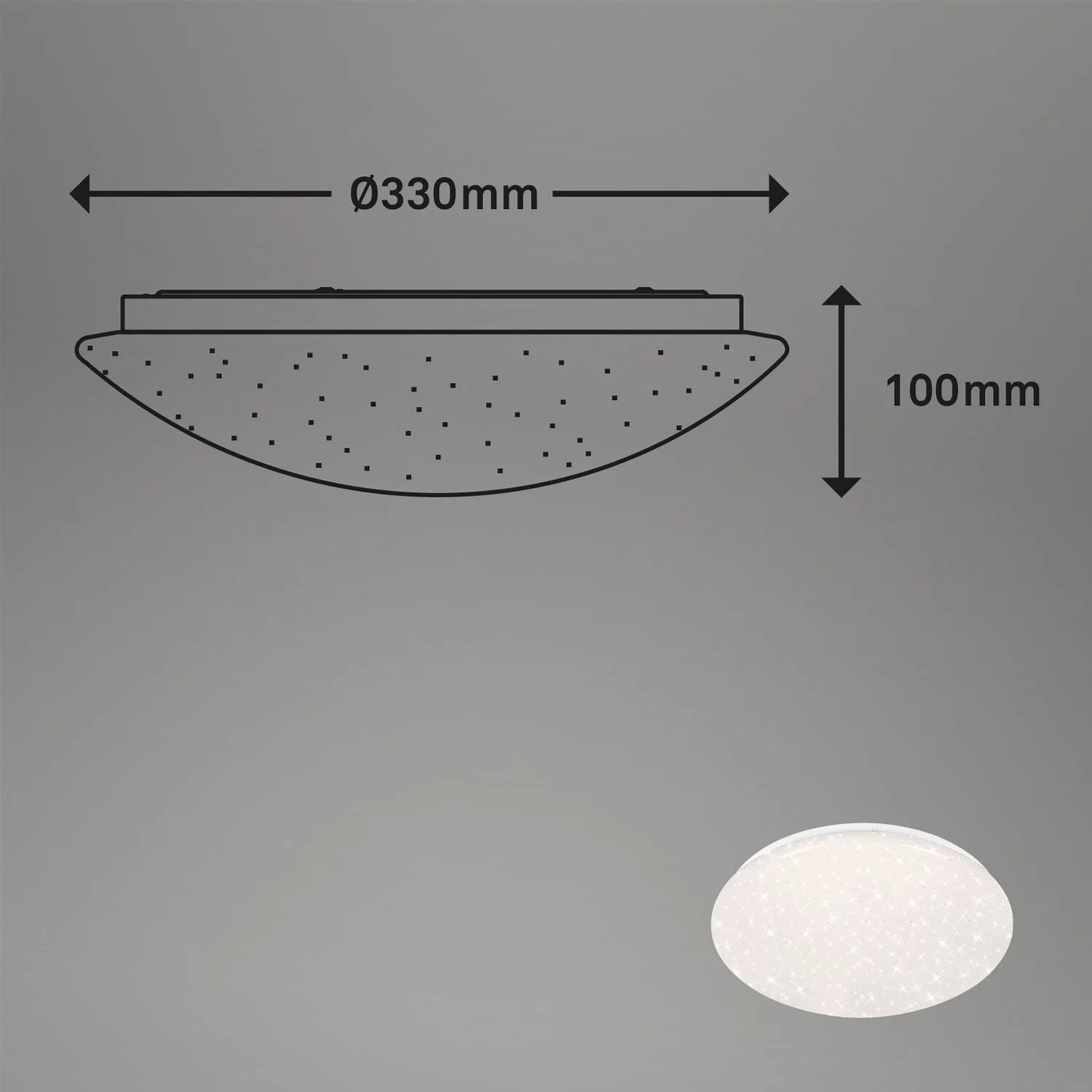 Brilo B Smart Deckenleuchte Barny S Weiss 21 W / 2'200 Lm Inkl. Fernbedienung 15 Brilo B Smart Deckenleuchte Barny S Weiss 21 W / 2'200 Lm Inkl. Fernbedienung – Bild 15