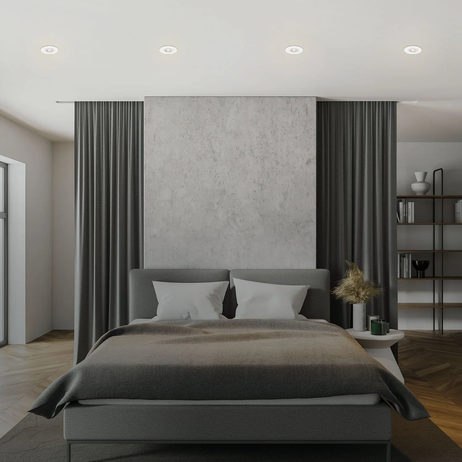 Brilo Einbauleuchte Modul Kulana Dimmbar Matt Weiss 4,9 W / 480 Lm / 4 Stk. 6 Brilo Einbauleuchte Modul Kulana Dimmbar Matt Weiss 4,9 W / 480 Lm / 4 Stk. – Bild 6