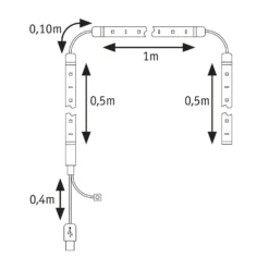 Paulmann EntertainLED USB-LED-Strip Für Den TV 55" -Lampen & Leuchten affär 846476 2