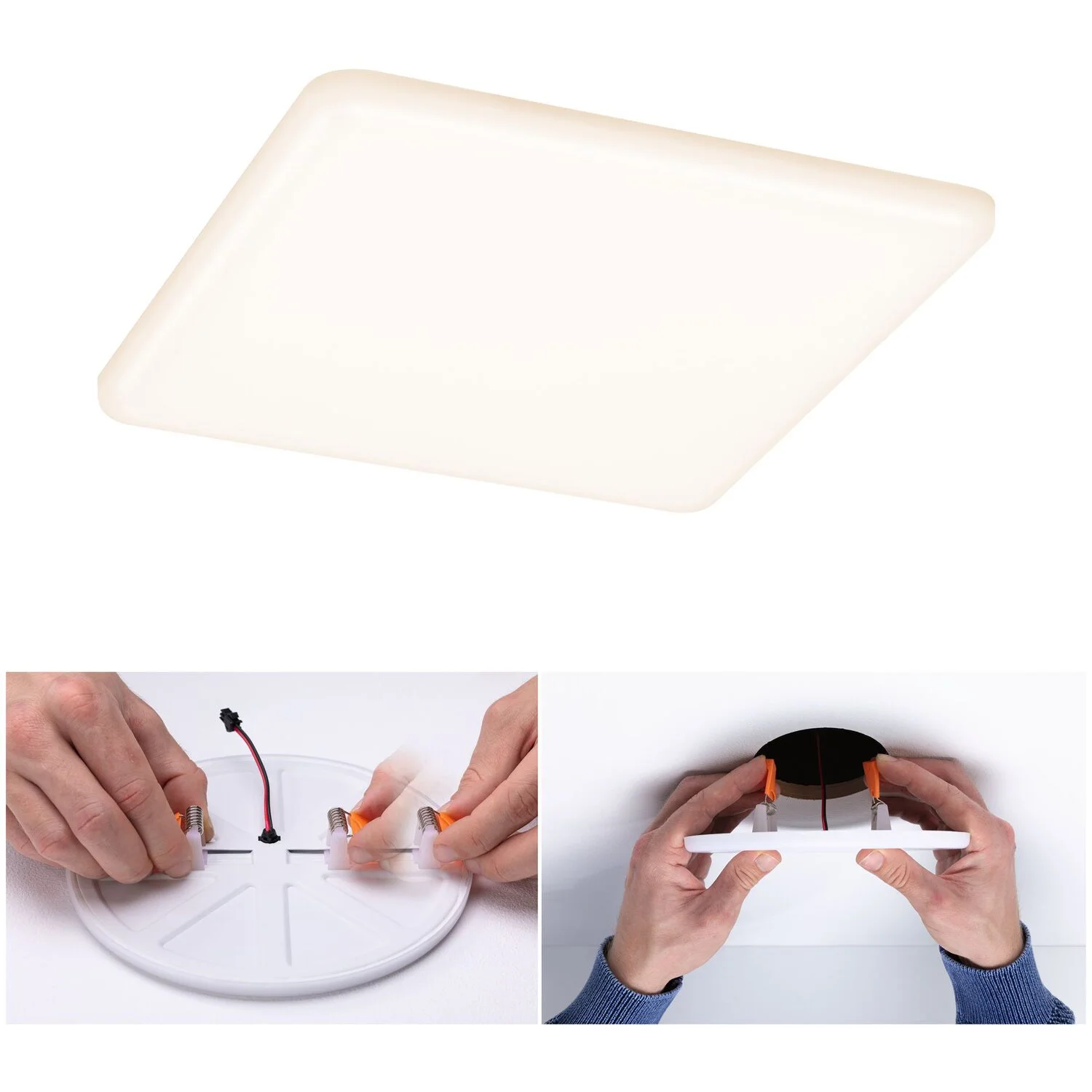 Paulmann LED-Einbaupanel Veluna VariFit Eckig Dimmbar 185 X 185 Mm / 17 W 2 Paulmann LED-Einbaupanel Veluna VariFit Eckig Dimmbar 185 X 185 Mm / 17 W – Bild 2