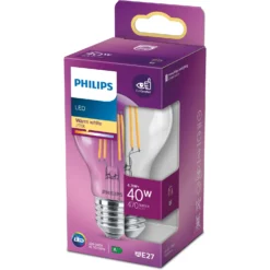 Philips LED-Leuchtmittel E27 Standardform Klar 40 W -Lampen & Leuchten affär 848648 2